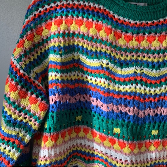 VRG GRL A New Direction Knit in Green Multi - Picture 3 of 5